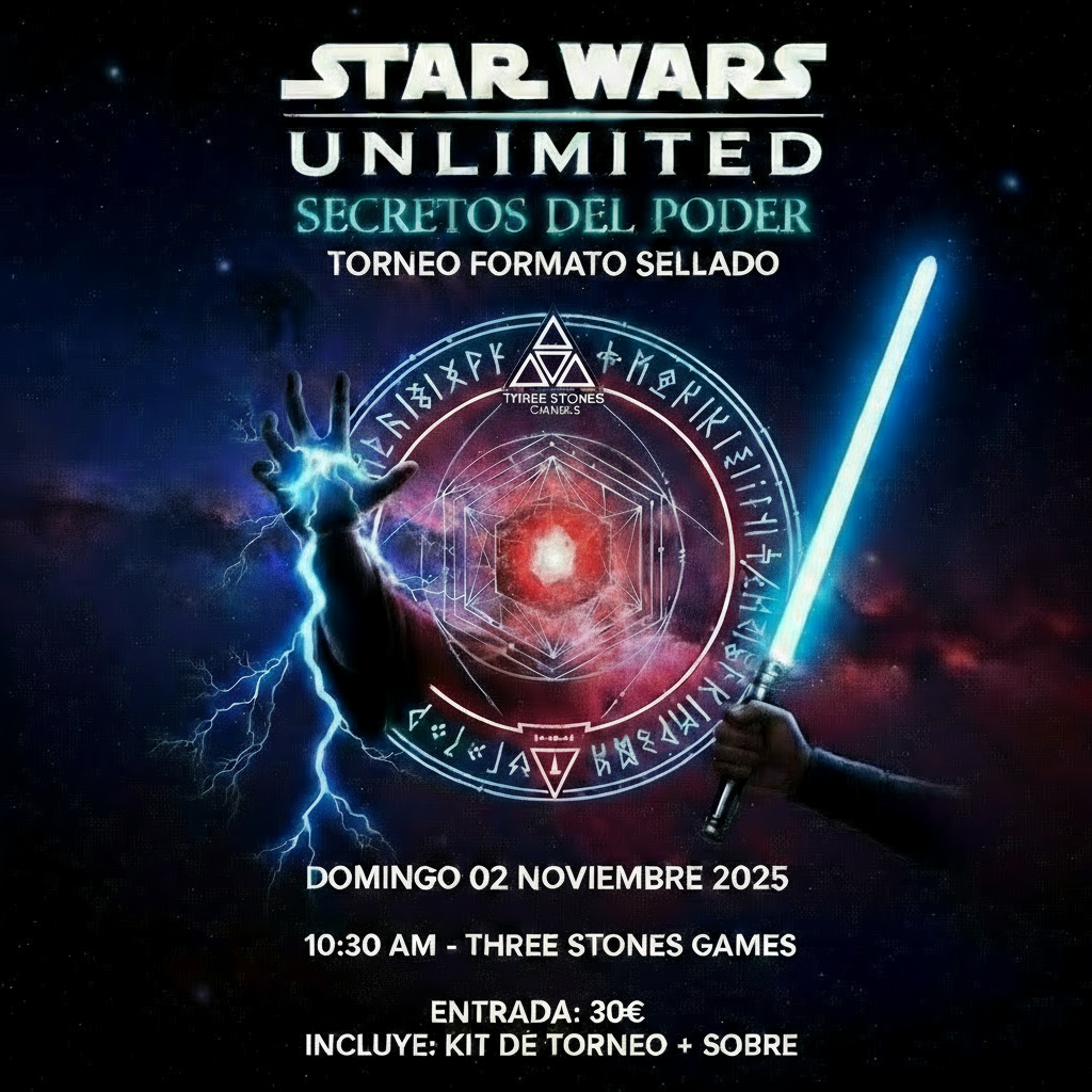 Presentación Star Wars Unlimited: Secretos del Poder 02/11/25