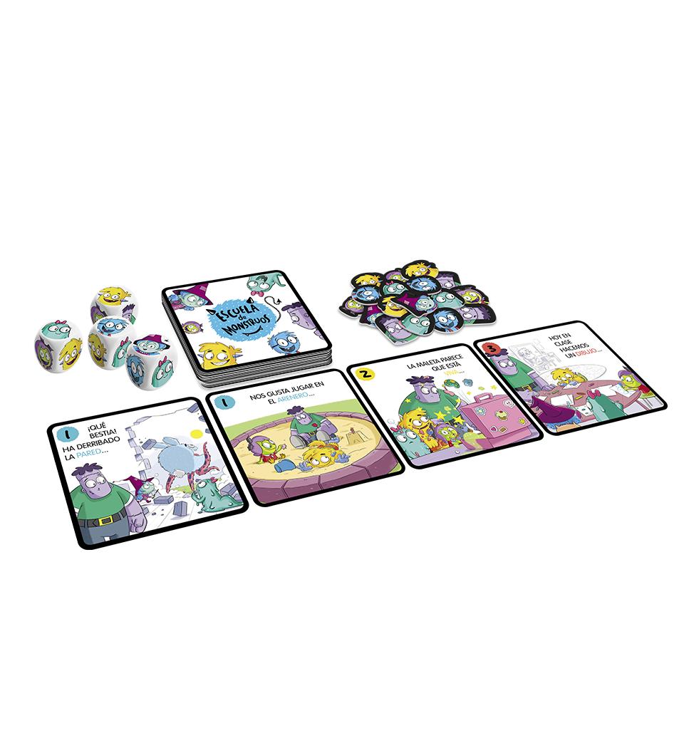 Escuela de Monstruos - Juego de Mesa Educativo Infantil