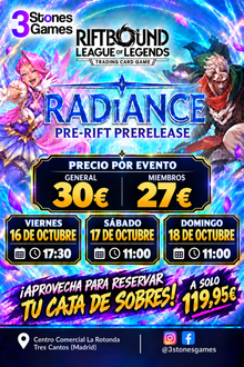 Presentación Riftbound: League of Legends TCG – Radiance