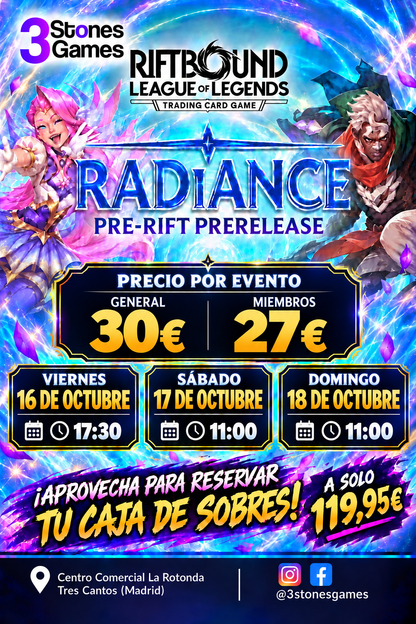 Presentación Riftbound: League of Legends TCG – Radiance