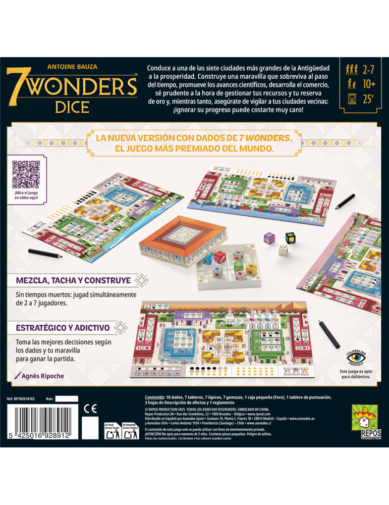 7 Wonders Dice