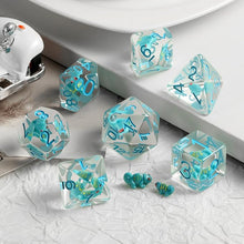 Resin Dice Set Chameleon - Set de 7 Dados de Resina con Camaleón