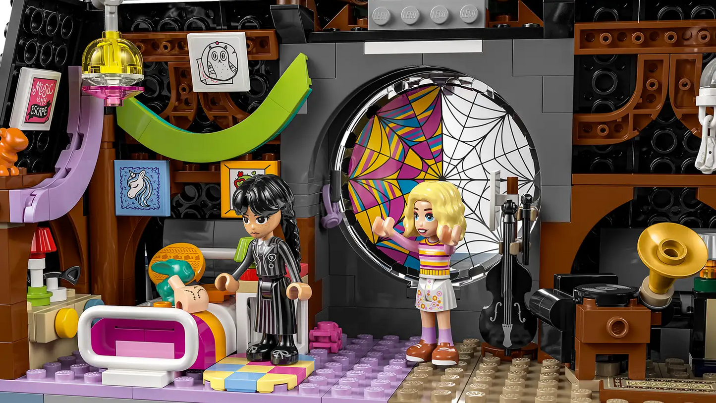 LEGO WEDNESDAY - DORMITORIO DE MIERCOLES Y ENID