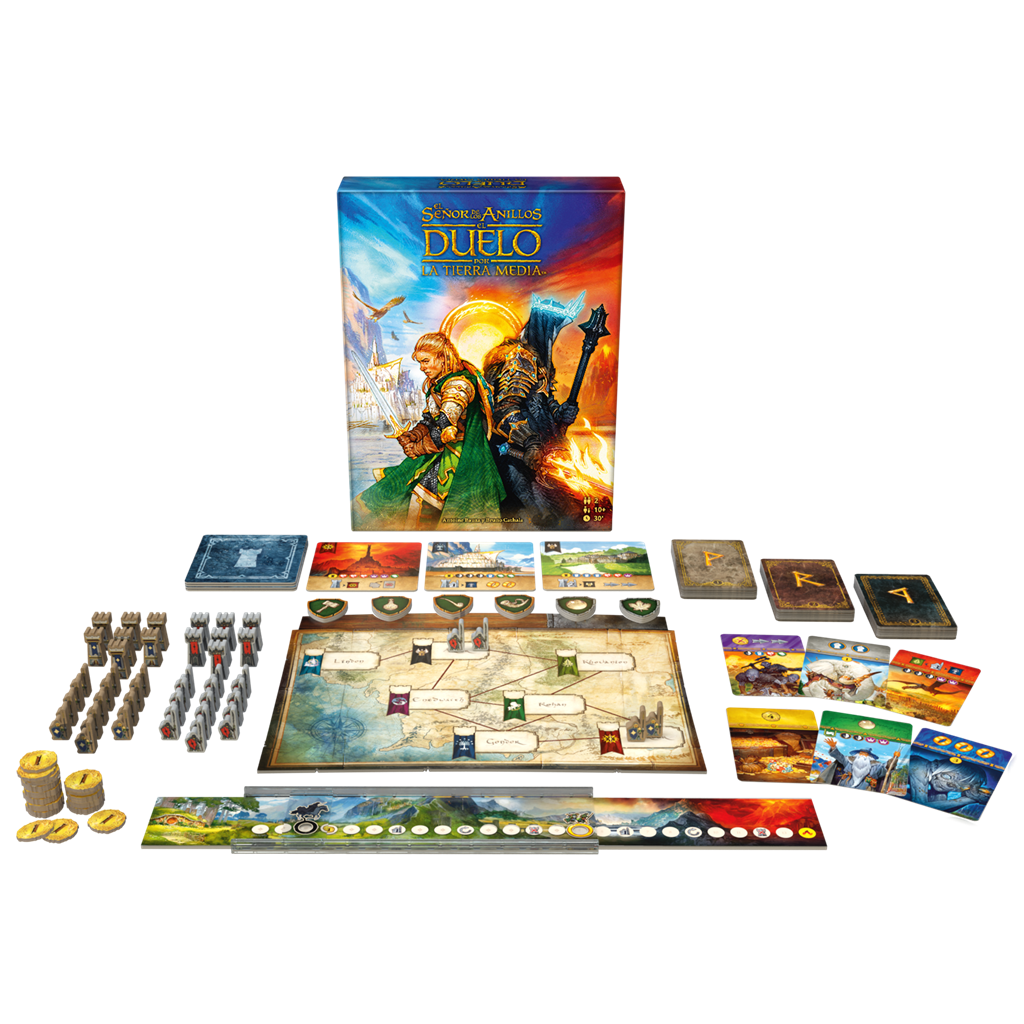 El Señor de los Anillos: Duelo por la Tierra Media - Juego de Mesa Estratégico