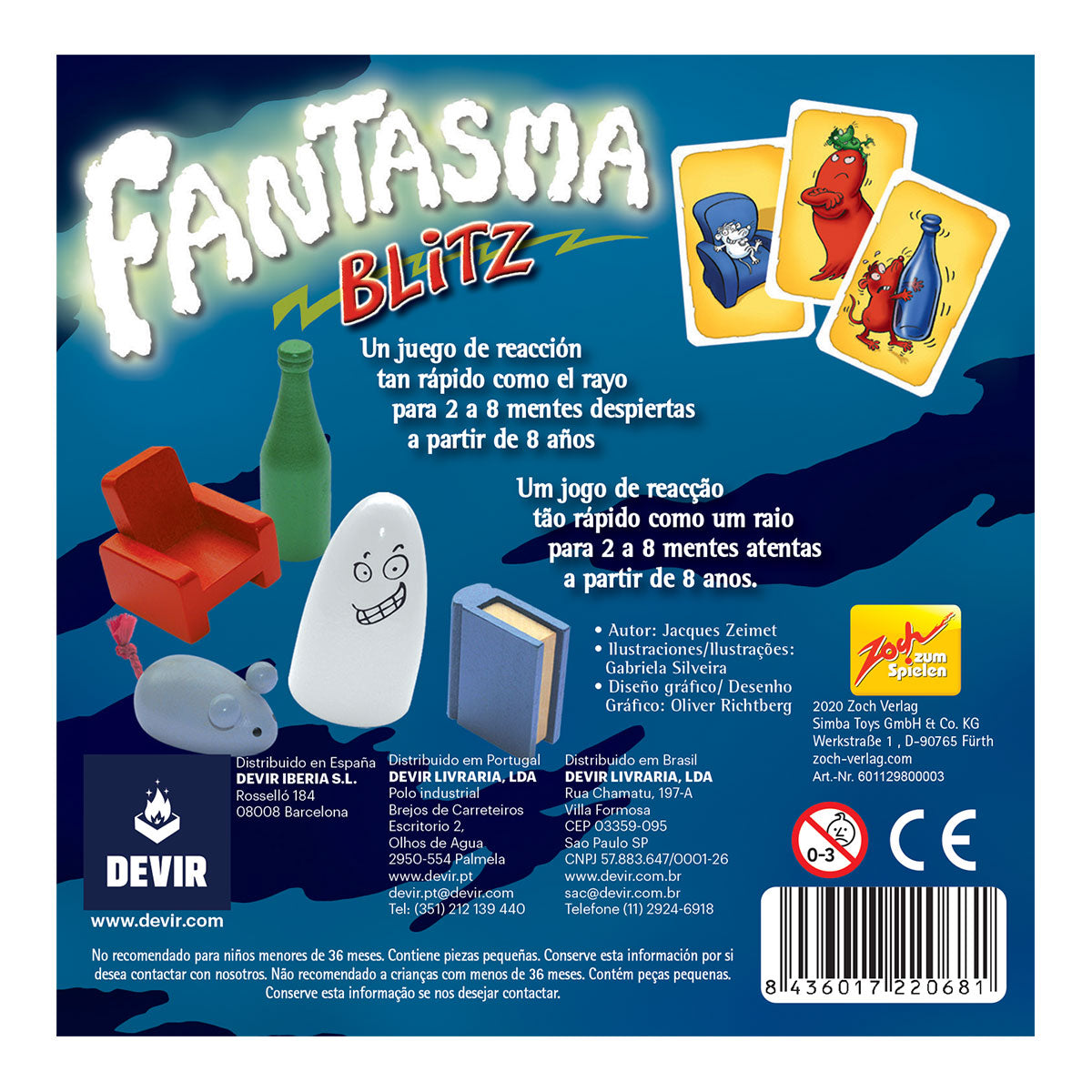 Fantasma Blitz - Juego de Mesa de Velocidad y Observación