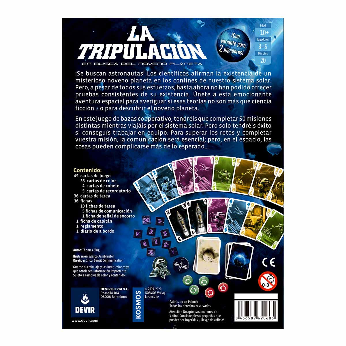 La Tripulación - Juego Cooperativo de Cartas Espacial Ganador del Kennerspiel