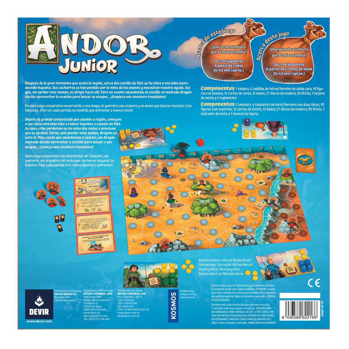 Andor Junior - Juego de Mesa Cooperativo Familiar Devir