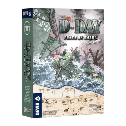 D-Day: Playa de Omaha - Juego de Mesa Histórico Solitario | Devir