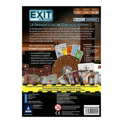 EXIT: La Desaparición de Sherlock Holmes - Juego Escape Room