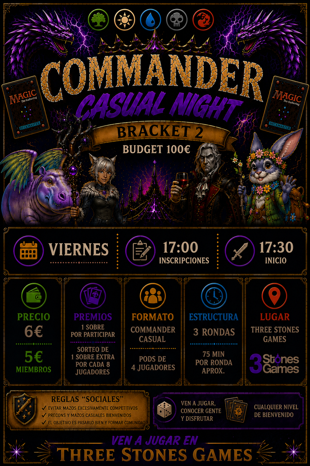 Commander Casual Night - Pods For Fun - Viernes