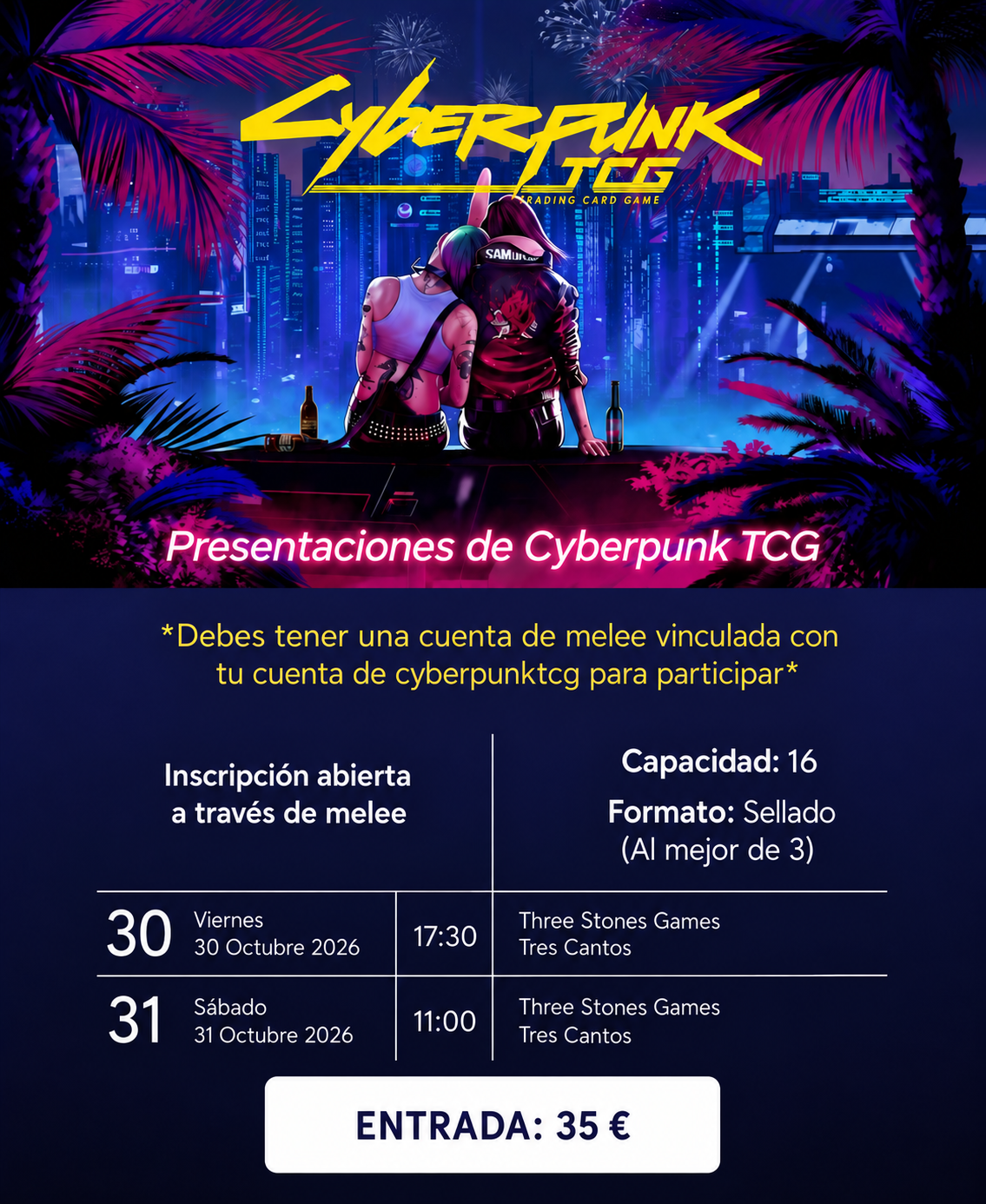 Presentaciones Cyberpunk TCG