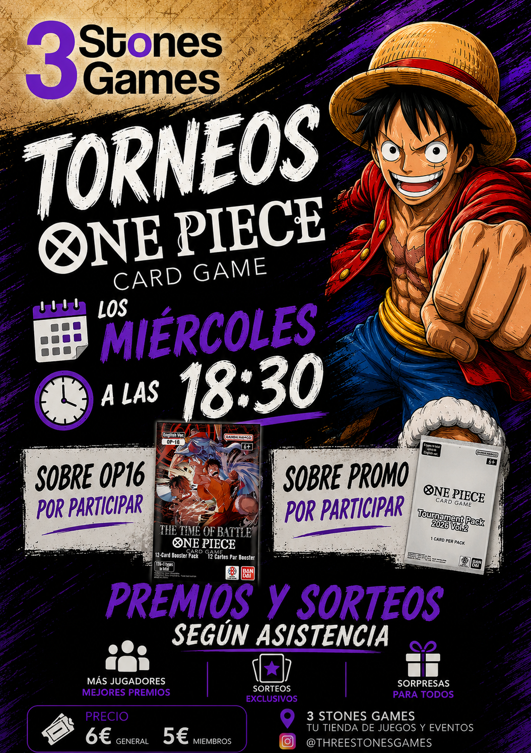 Torneo OP Miércoles - One Piece TCG