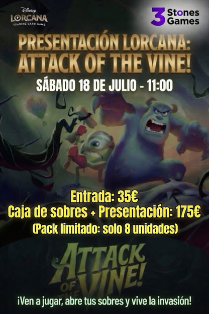 Presentación Disney Lorcana TCG — Attack of the Vine! (Sábado 18 de Julio)