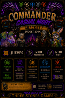 Commander Casual Night - Pods For Fun Jueves