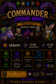Commander Casual Night - Pods For Fun Sábado