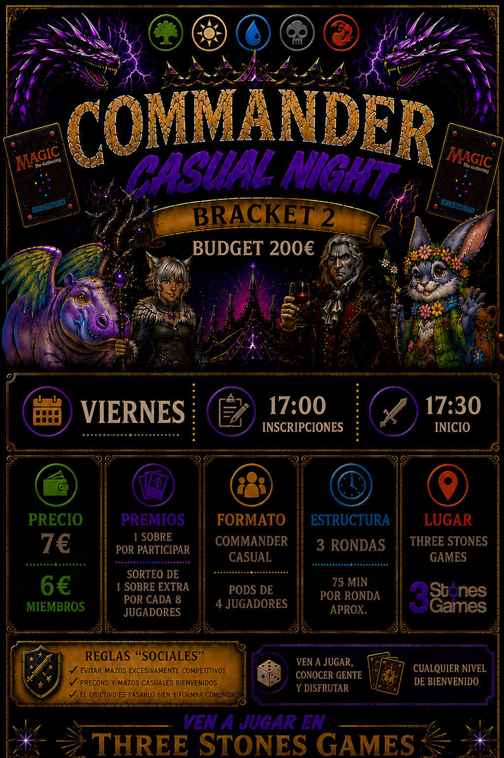 Commander Casual Night - Pods For Fun - Viernes