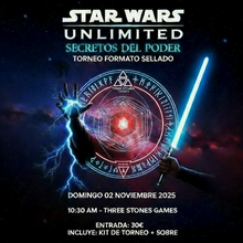 Cartel Torneo Star Wars Unlimited: Secretos del Poder