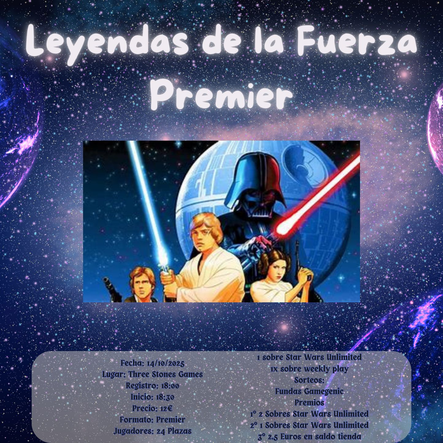 Torneo Star Wars Unlimited Premier - Martes 21 de Octubre 2025