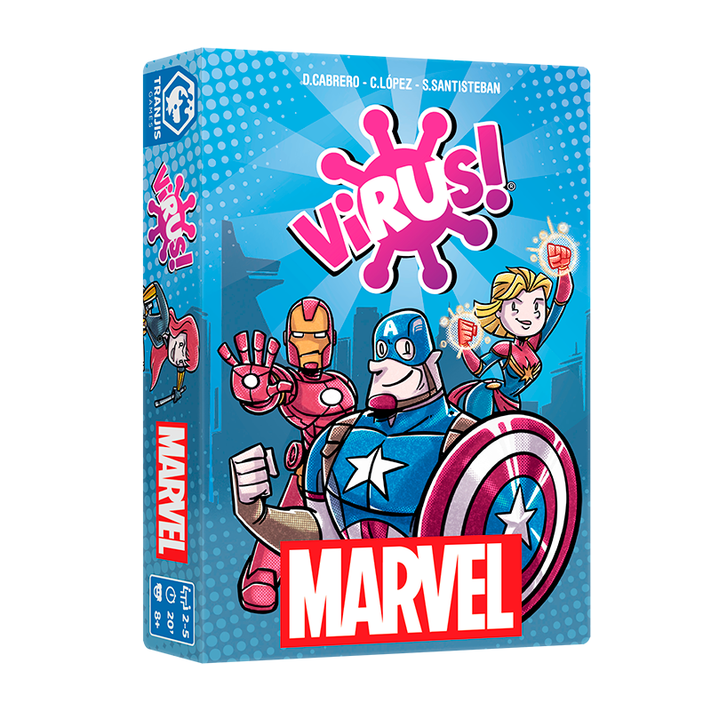 Virus MARVEL - Juego de Mesa de Cartas con Superhéroes Marvel