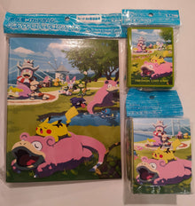 Pack Slowpoke y evoluciones (fundas, portadeck y álbum 2x2)