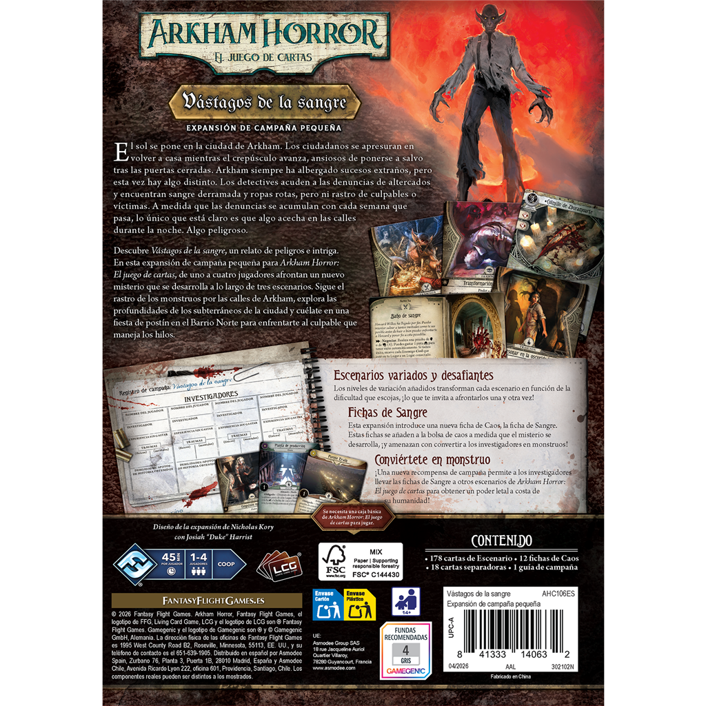 Arkham Horror LCG: Vástagos de la sangre