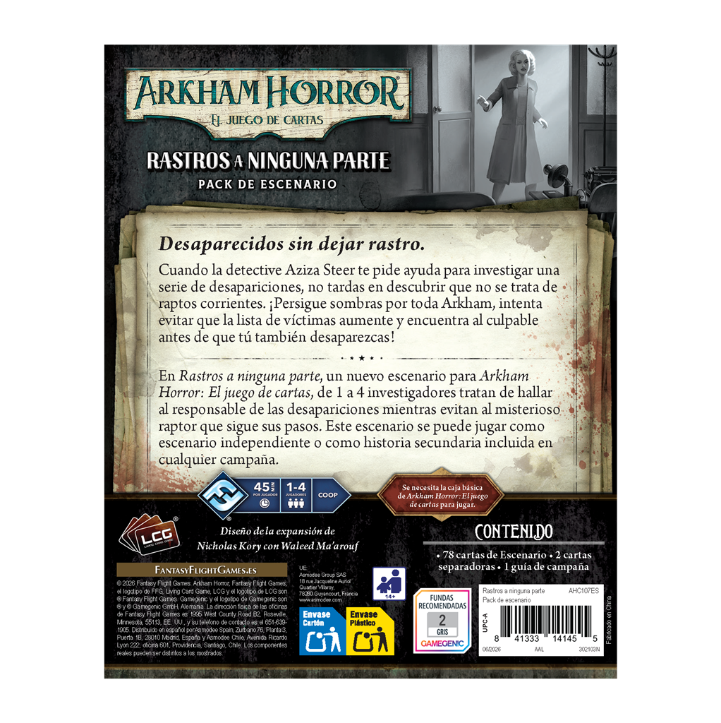 AH LCG: Rastros a Ninguna Parte – Pack de Escenario