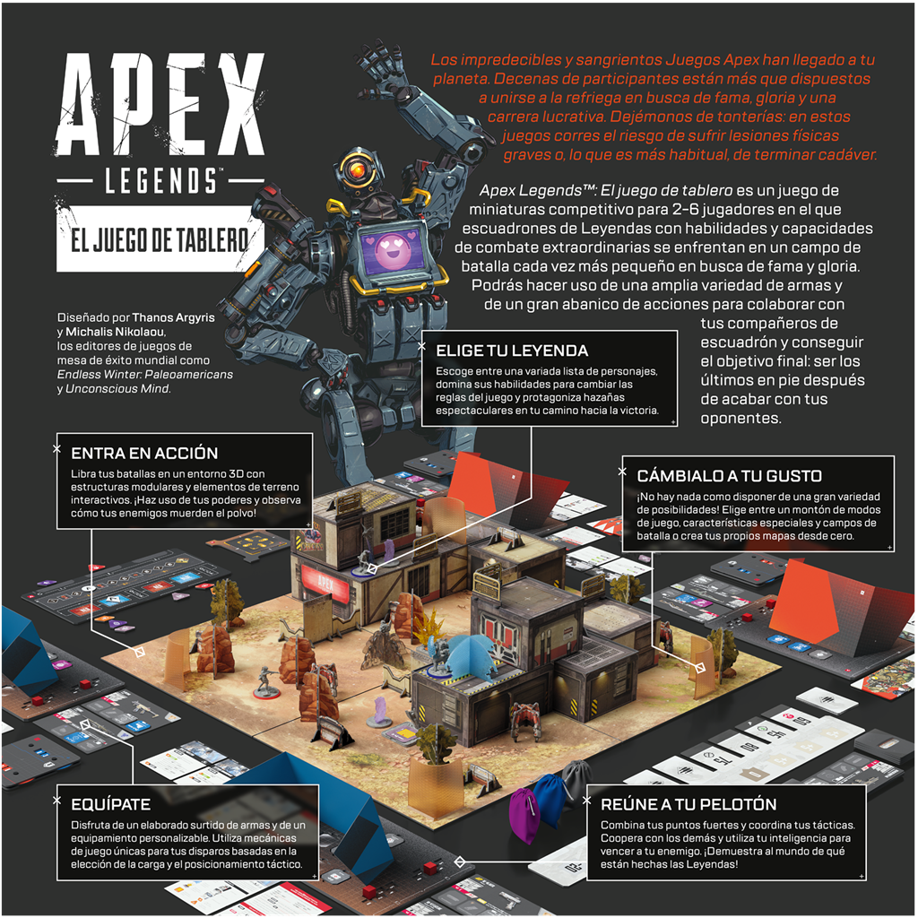 Apex Legends: El Juego de Tablero - Juego Táctico de Combate
