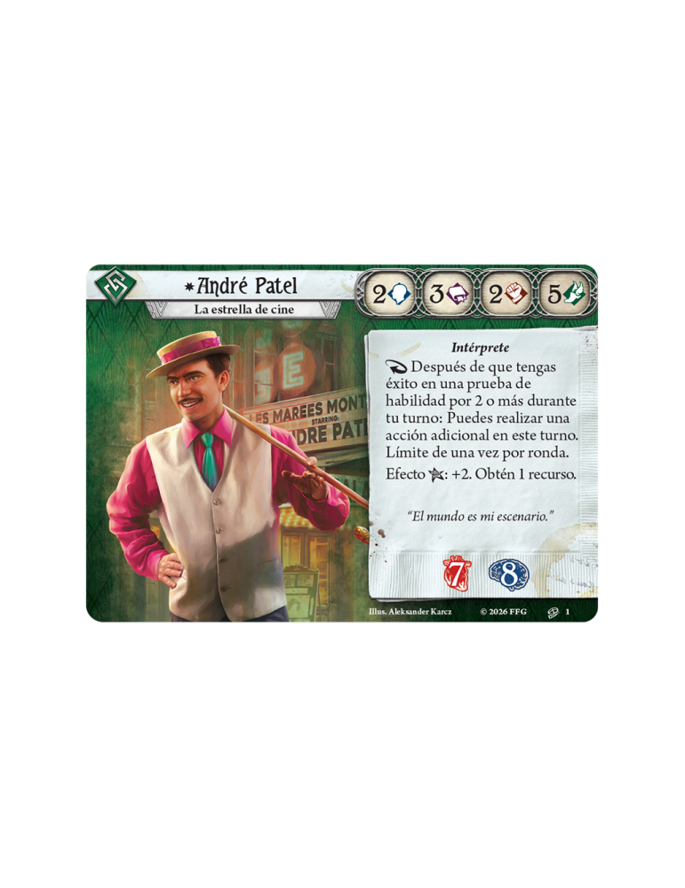 Arkham Horror LCG - Mazo de Investigador: André Patel