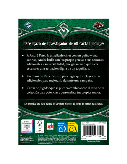 Arkham Horror LCG - Mazo de Investigador: André Patel