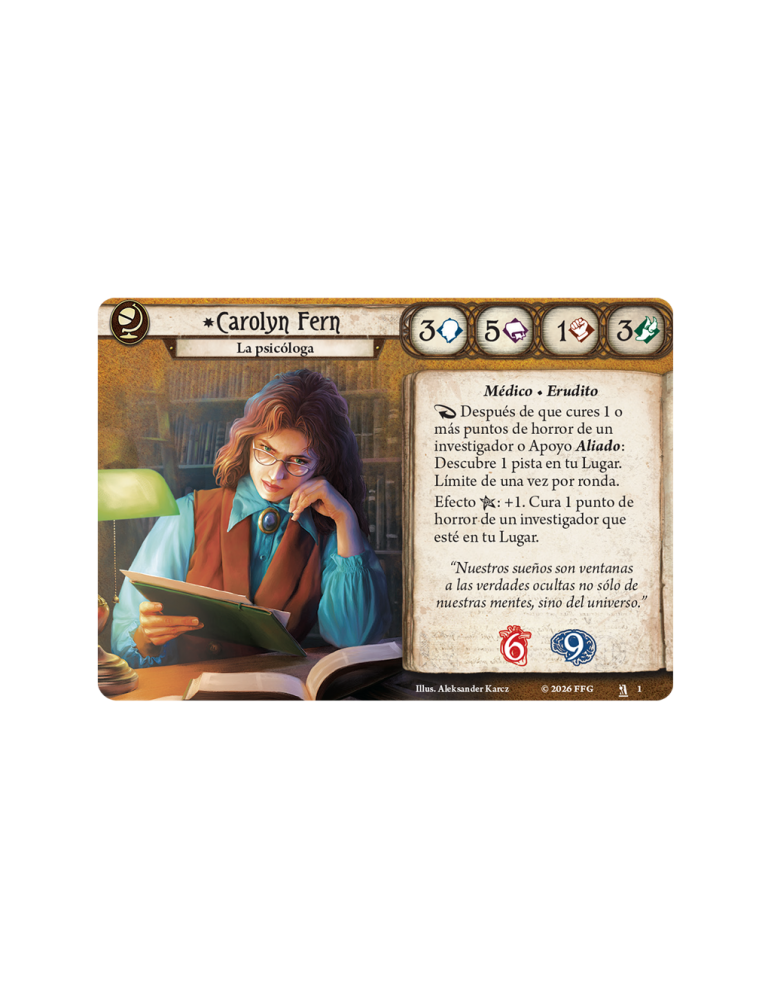 Arkham Horror LCG - Mazo de Investigador: Carolyn Fern