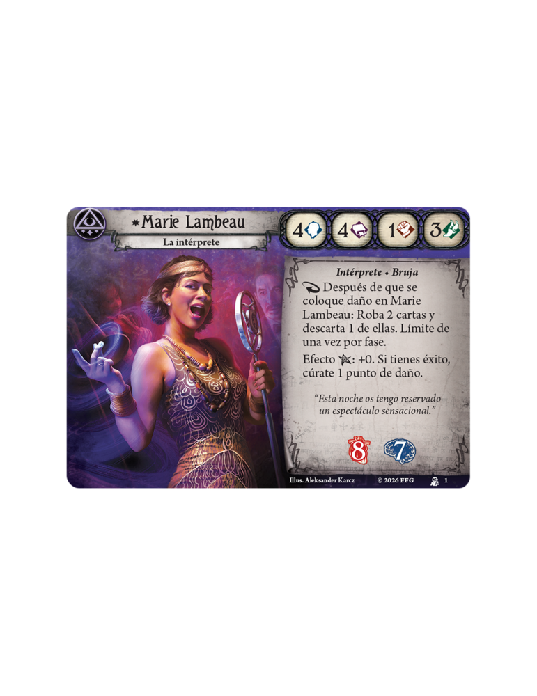 Arkham Horror LCG - Mazo de Investigador: Marie Lambeau