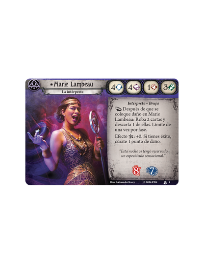 Arkham Horror LCG - Mazo de Investigador: Marie Lambeau