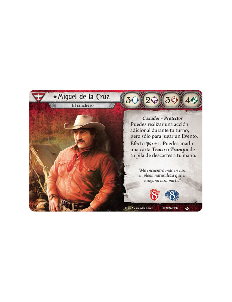 Arkham Horror LCG - Mazo de Investigador: Miguel Ángel de la Cruz