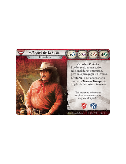 Arkham Horror LCG - Mazo de Investigador: Miguel Ángel de la Cruz