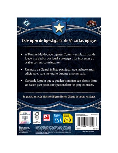 Arkham Horror LCG - Mazo de Investigador: Tommy Muldoon