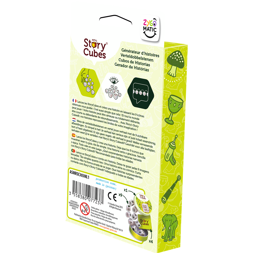 Story Cubes: Viajes - Dados para Crear Historias de Aventuras por el Mundo | Juego Creativo