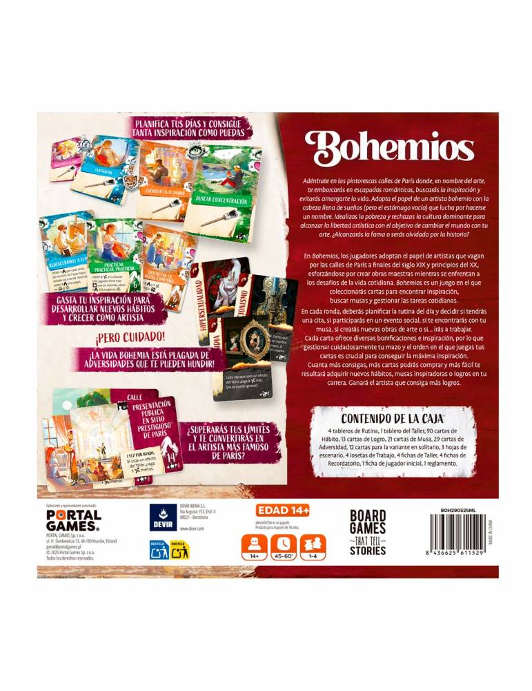 Bohemios - Juego de Mesa en Castellano