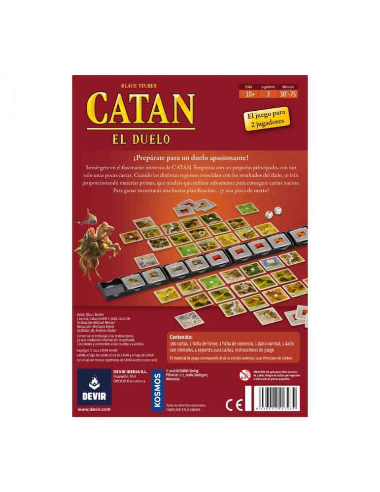 Catán: El Duelo - Juego de Cartas Estratégico para 2 Jugadores