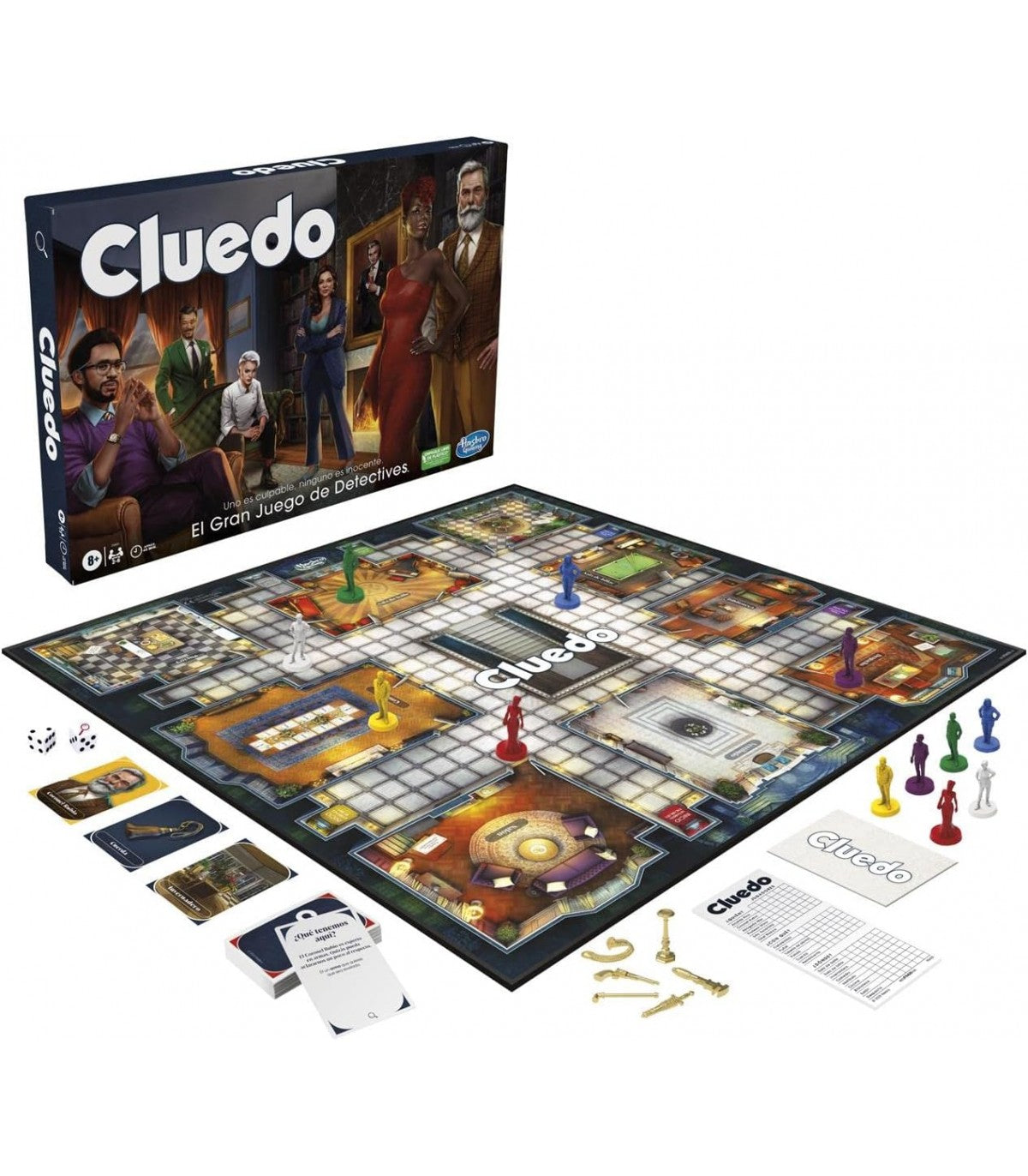 Cluedo Clásico Refresh - Juego de Mesa de Misterio y Deducción