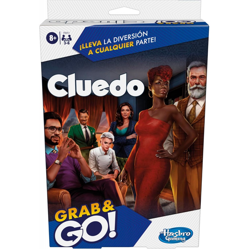 Cluedo de Viaje - Juego de Mesa Portátil de Misterio y Deducción