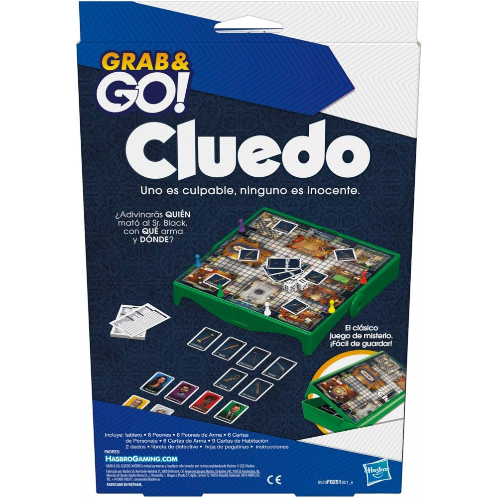 Cluedo de Viaje - Juego de Mesa Portátil de Misterio y Deducción