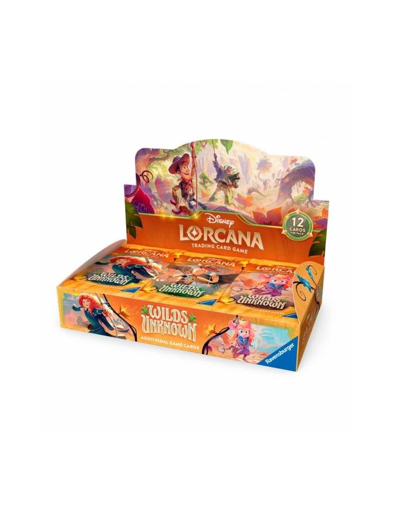 Disney Lorcana: Paquetes de Refuerzo Wilds Unknown (Caja de 24 Sobres)