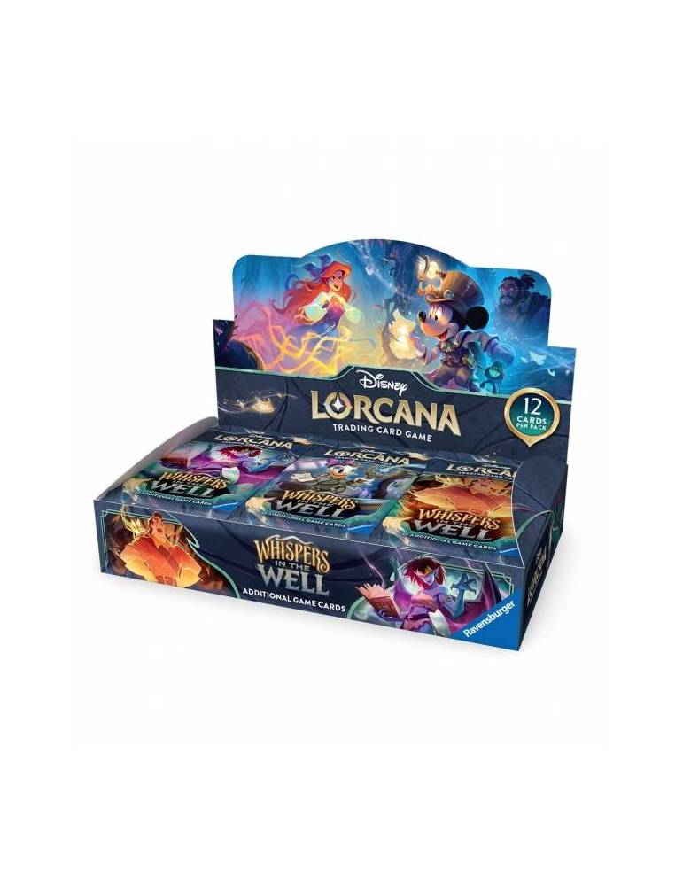 Disney Lorcana: Whispers in the Well - Caja de Paquetes de refuerzo (24 unidades) (Inglés)