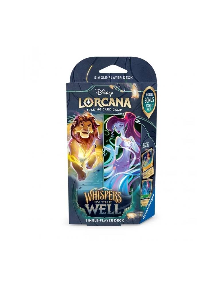 Disney Lorcana: Whispers in the Well - Mazo de inicio Ámbar/Esmeralda (Inglés)