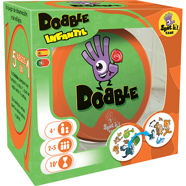 Dobble Infantil - Juego de Mesa de Observación y Velocidad para Niños