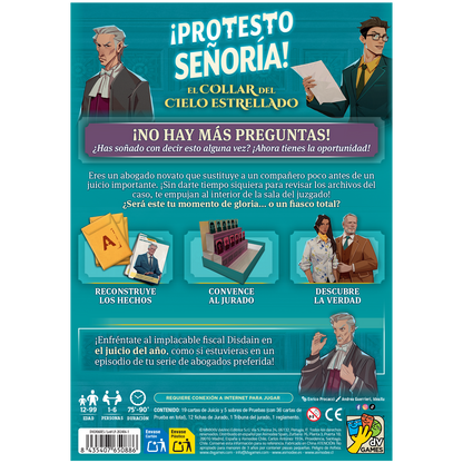 ¡Protesto Señoría! - Juego de Mesa de Deducción y Bluff