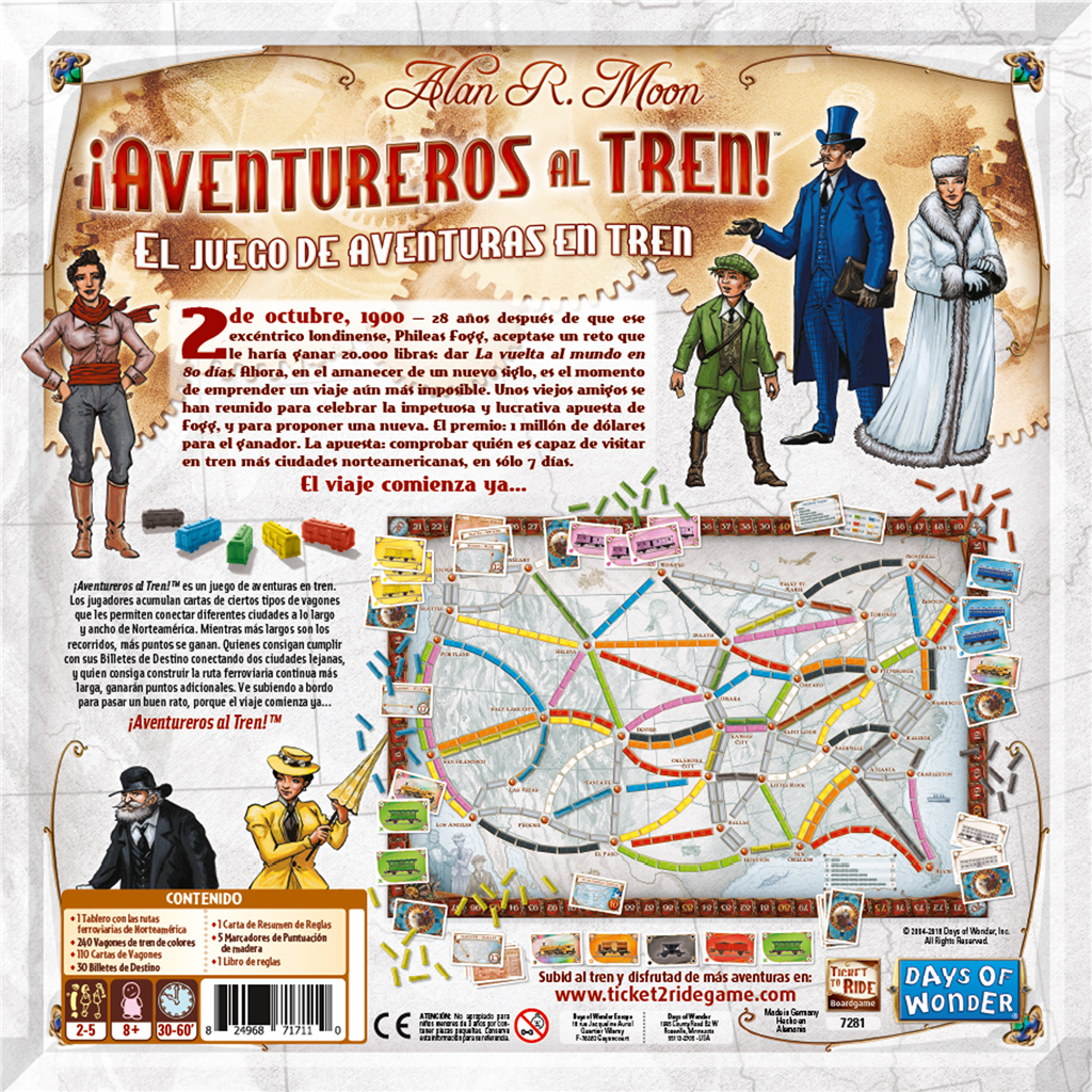 ¡Aventureros al Tren! - Juego de Mesa de Estrategia Ferroviaria