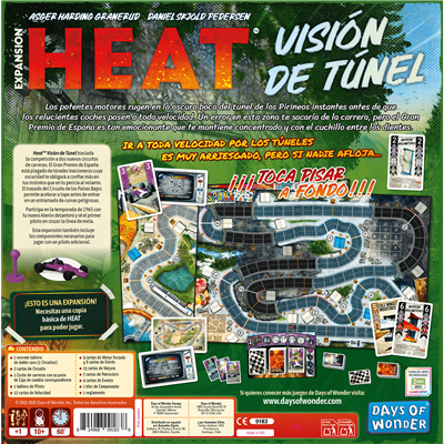 Heat: Visión de Túnel - Expansión Juego de Mesa Carreras