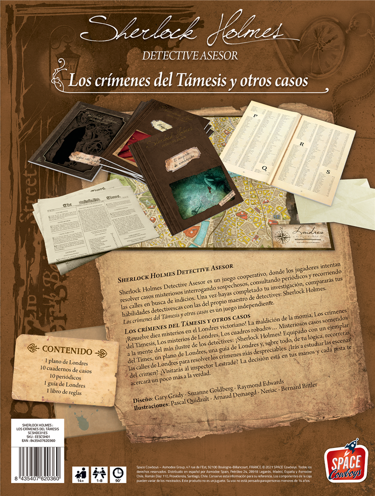 Sherlock Holmes: Los Crímenes del Támesis - Juego de Investigación