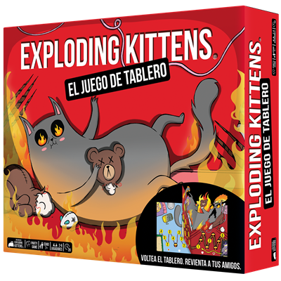 Exploding Kittens: El Juego de Tablero - Juego de Cartas Estratégico